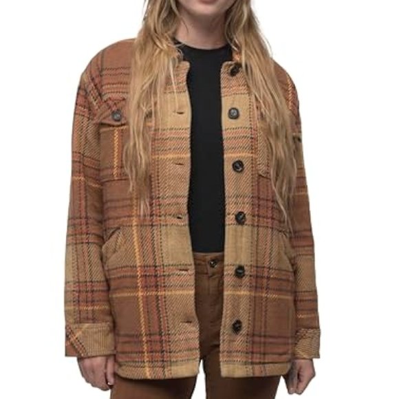 prAna Lower Falls Flannel Jacket - Picture 1 of 5